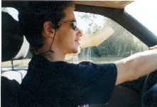 The beauty of highway driving (I am not always so unshaven); fall '00