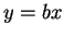 $y=bx$