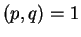 $(p,q)=1$