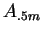 $A_{.5m}$