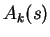 $\displaystyle A_k(s)$