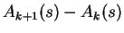 $A_{k+1}(s)-A_k(s)$