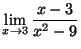 ${\displaystyle{\lim_{x\goes 3} \frac{x-3}{x^2 - 9}}}$
