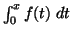 $\int_0^x f(t)\;dt$