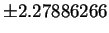 $\pm 2.27886266$