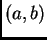 $(a,b)$